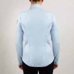 Irideon Kids Thermaluxe Quarter Zip Top -Best Equestrian Store thermaluxe lt wt top wave back 30 7111 WV irideon 88631.1666388225