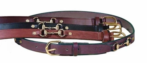 Tory Leather English Snaffle Bit Belt 1 Tory Leather English Snaffle Bit Belt