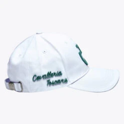 Cavalleria Toscana Tufted Stitch Cap -Best Equestrian Store tuffed stitch cap white green side CPU025 GA025 015L cavalleria toscana 00863.1678573886