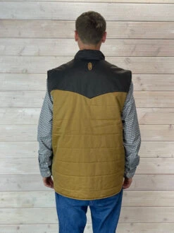 Men's Outback Trading Walker Vest -Best Equestrian Store walker vest brown back outback 36742.1669083941