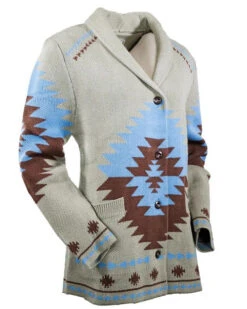 Outback Trading Willa Cardigan -Best Equestrian Store willa cardigan gray side 40219 outback 06877.1666905142