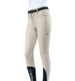 EQODE Women's Knee Grip Breeches -Best Equestrian Store womens knee grip breech beige front N56002 eqode 24332.1663962839