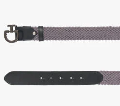 Cavalleria Toscana Woven Fabric Elastic Belt -Best Equestrian Store woven fabric elastic belt grey ends CIN042 PL060 8980 CT 95156.1671319500