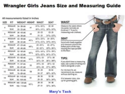 Girls Wrangler Claire Bootcut Jean -Best Equestrian Store wrangler girl jeans size chart 26360.1666668756