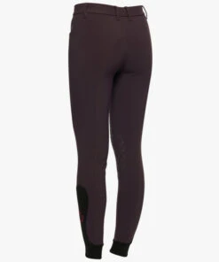 Girls Cavalleria Toscana Orbit Logo Breeches -Best Equestrian Store youth ct orbit breeches dk.purp back PAA016 JE010 3A00 cavalleria toscana 54742.1668822657